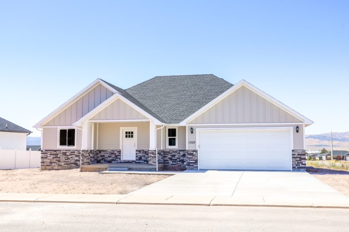 Representative Priority Homes detached single-family residence with private driveway and two-car garage in Utah