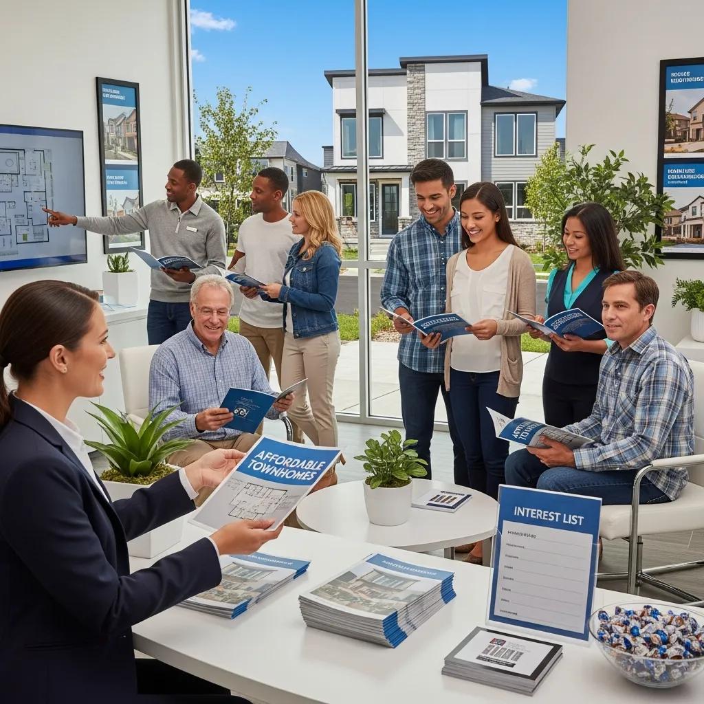 Homebuyers exploring affordable new townhouses in Utah