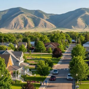 Scenic view of Nephi Utah highlighting real estate and community charm