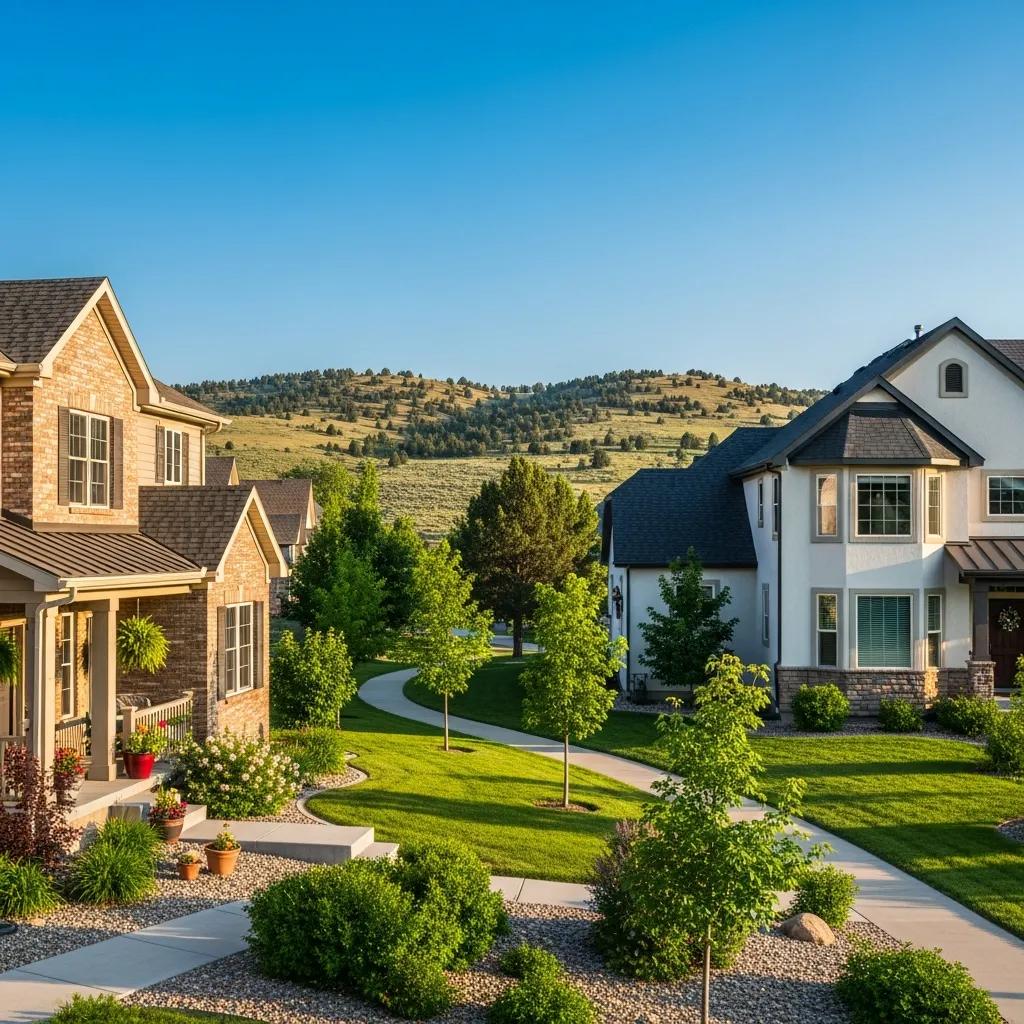 Townhouse and single-family home in a picturesque Central Utah neighborhood