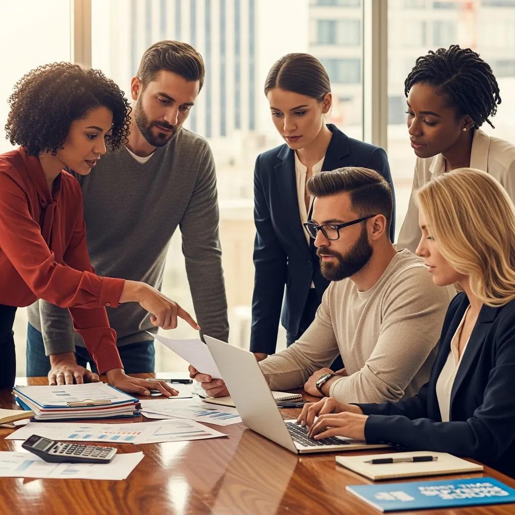 Group discussing financing options for land purchases, highlighting financial planning for first-time buyers